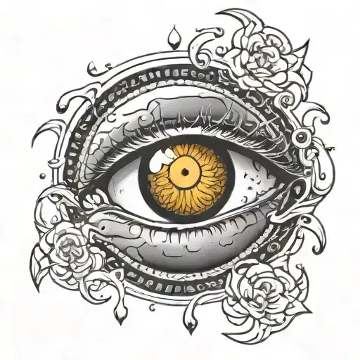 Orus Eye Full Moon Surrounded My Rain