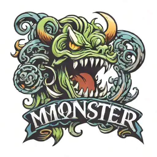 Monster Word Written