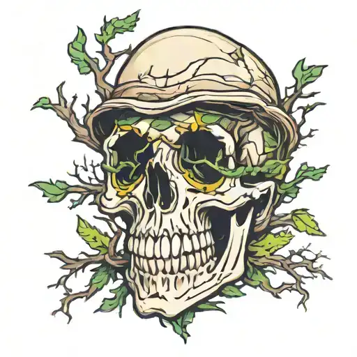 Cypress Tree Skull