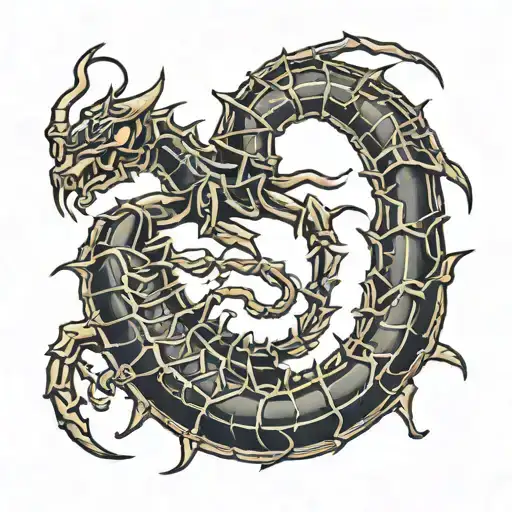 Scorpion With The Tail Shaped Like The Letter R And The Tip Of A Devil