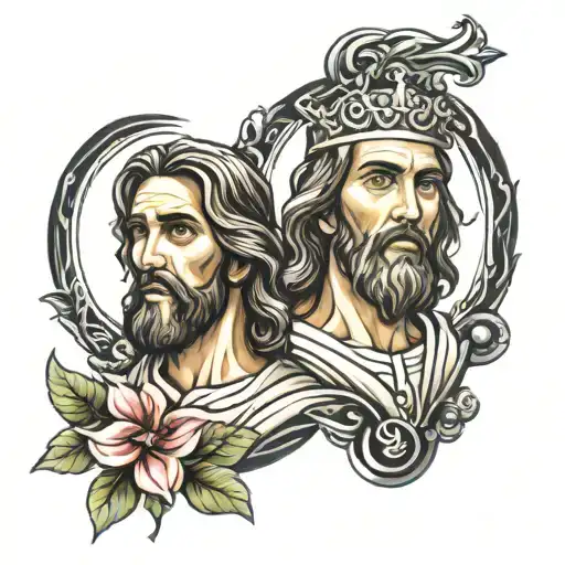 St Jude And Jesus Christ