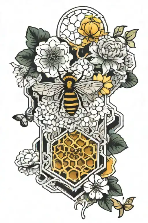 Honey Comb With Different Cities