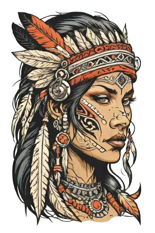 Evil Native American Woman