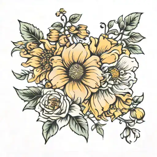 Flower Bouquet Of October And November Birth Flower