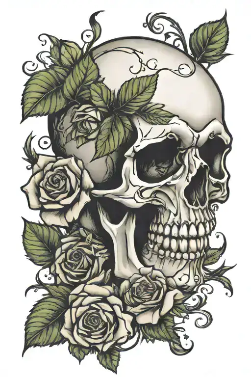 Skull And Roses
