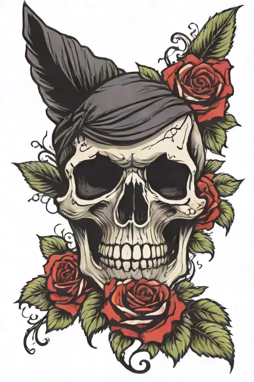 Skull And Roses