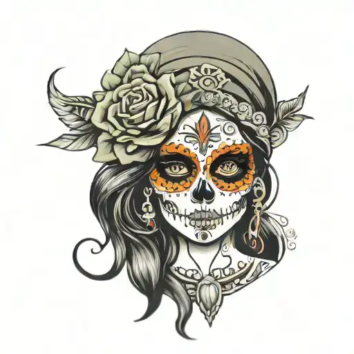 Sugar Skull Gypsy Girl