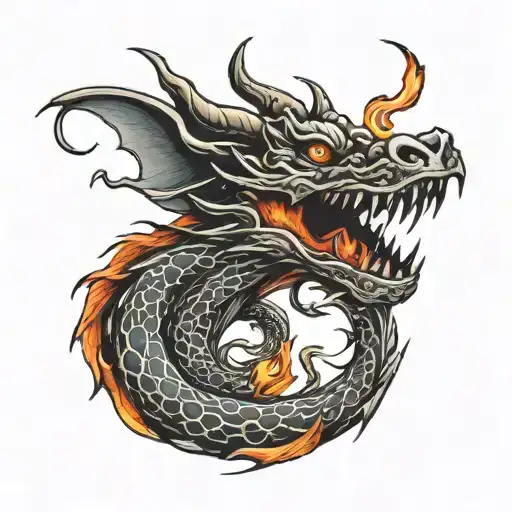 The Dragon Breathing Fire