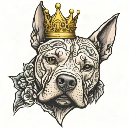 Pitt Bull Terrier As Queen