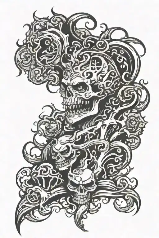 Hell Sleeve Black Ink