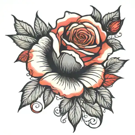 Rose Black And Red Rose