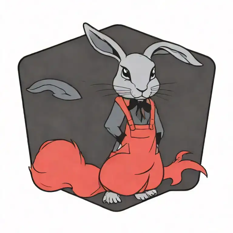 White Rabbit Standing Tall