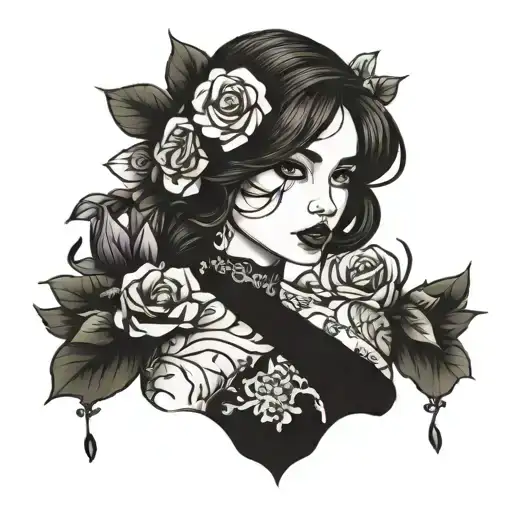 Justicia In A Floral Dress