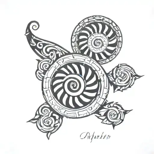 Spiral With Roman Dates