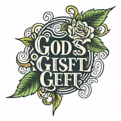 Gods Gift In Script Font