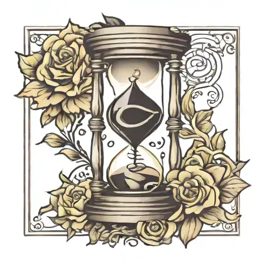Time Is Money Hourglass Intertwined