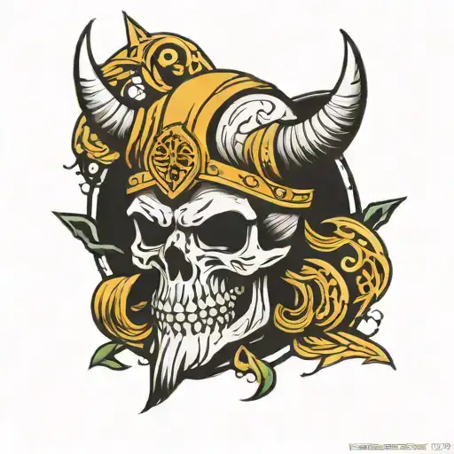 Skull Viking Symbol