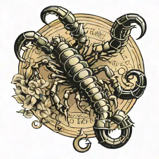 Scorpion Mixed With Money And Bible Verse