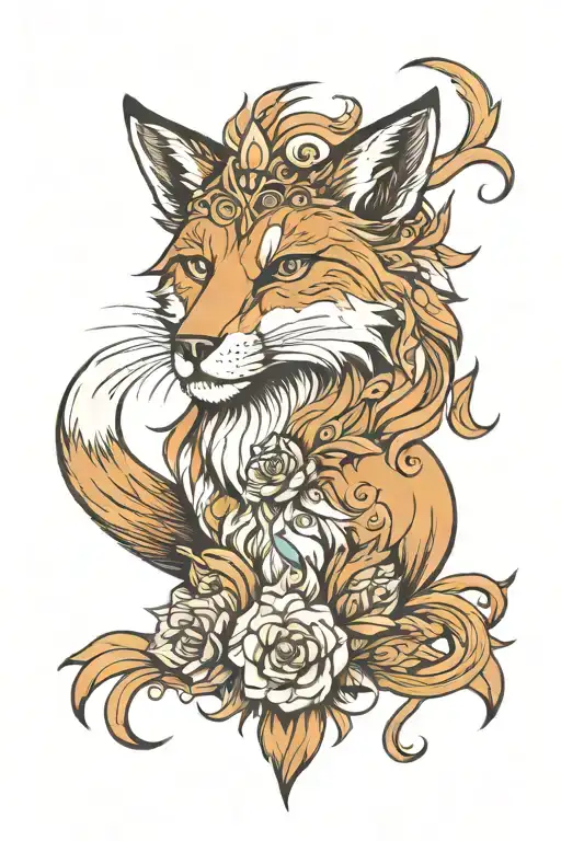 Fox With Lion Wearing