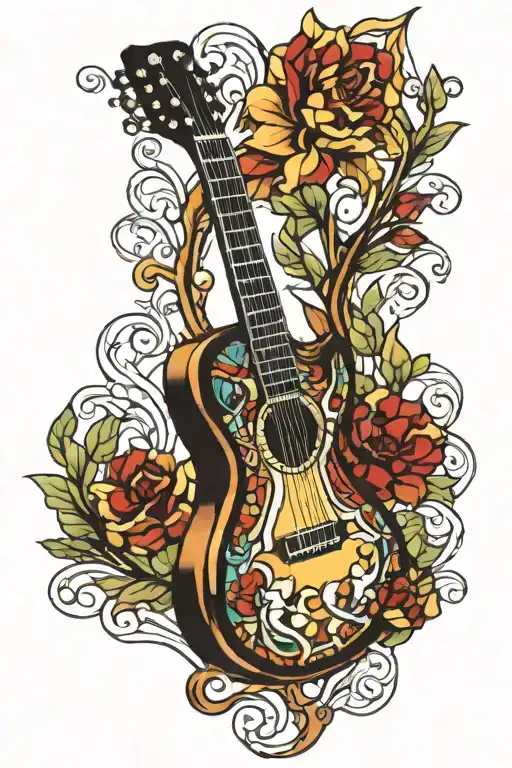 Stained Glass Guitar