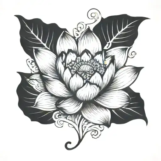 Lotus Flower With A Date