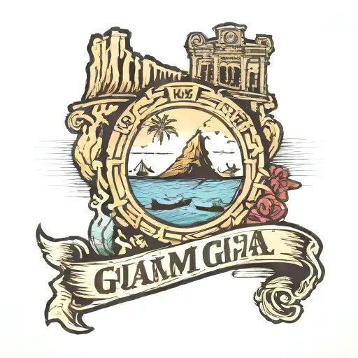 Guam Seal California Map Guam Map San Francisco Bridge