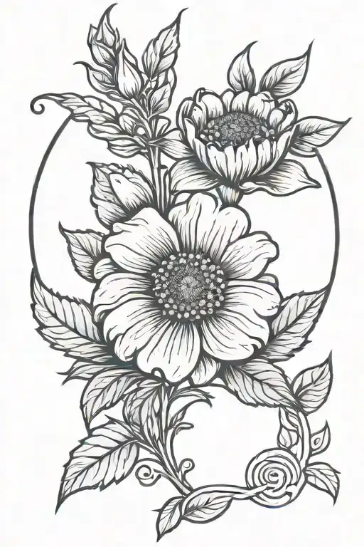 October Birth Flower With October Zodiac Sign