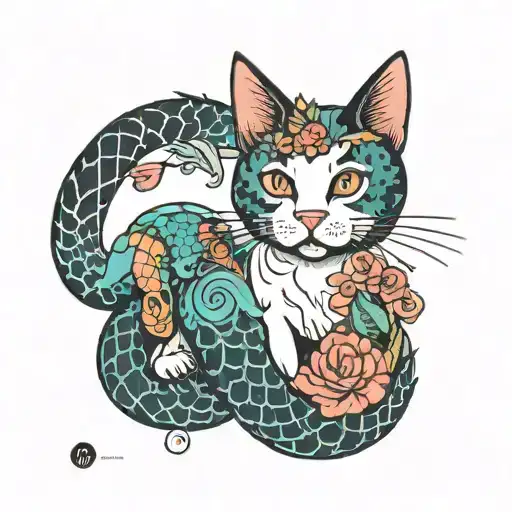 Cat With Mermaid Tail