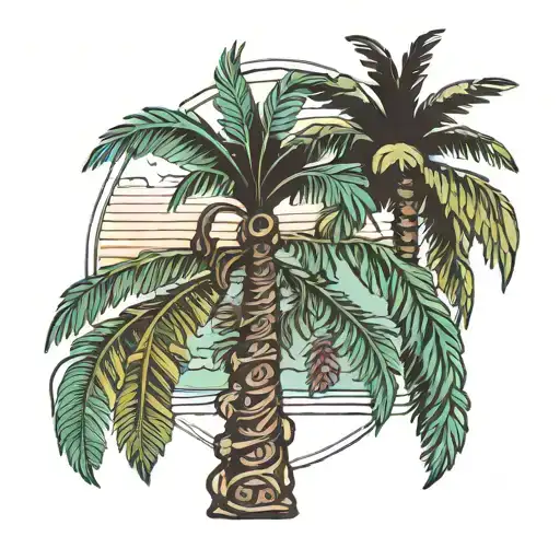 Costa Rica Friends Vacation Palm Tree Ours Vida