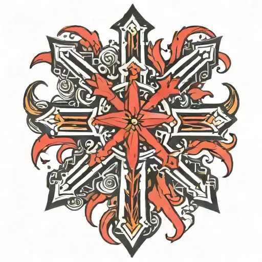 Red Asterisk Arv Symbol