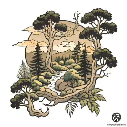 Bush Forest Landscape