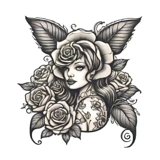 Rose Cute Girl And Cute