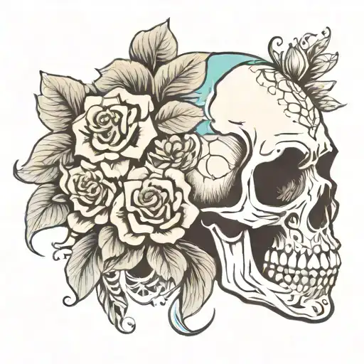 Skull Half Skull Half La Catrina