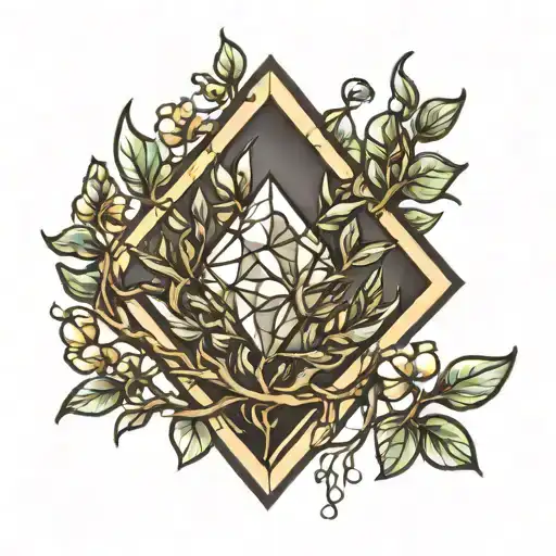 Branches Shaped Like Diamond