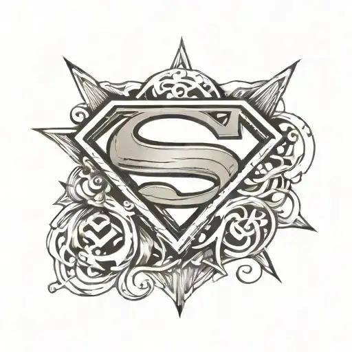 Superman Logo 3D Bursting