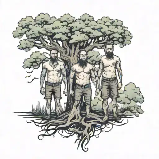 Tree Brothers Standing