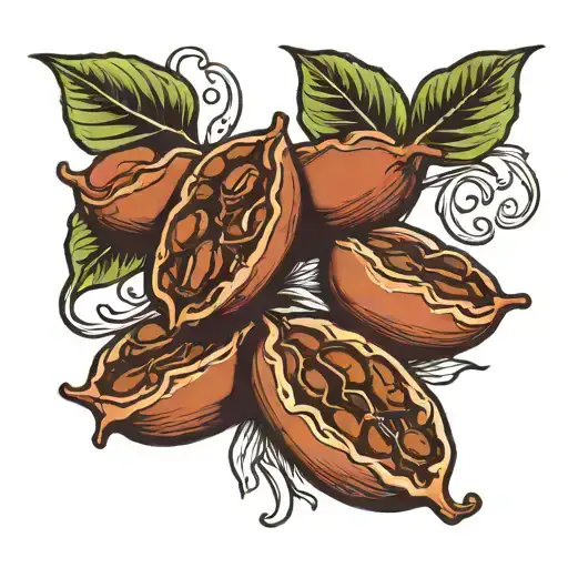 Three Coffee Beans Tattoo Design