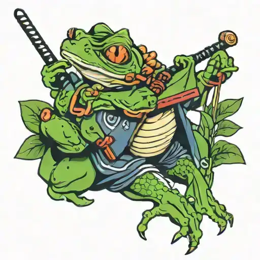 Samurai Frog