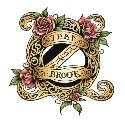 Infinity Symbol With The Names Thea And Brooks