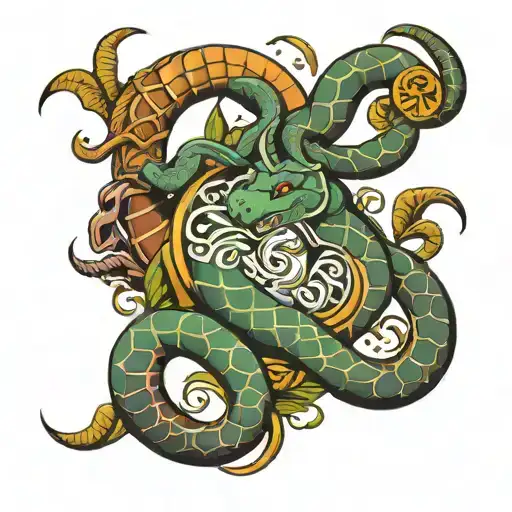 Capricorn Zodiac And Snake