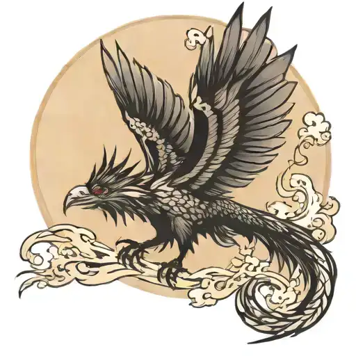 Crow Dragon Flying