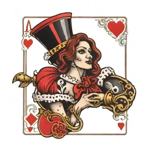 Queen Of Hearts Playing Card
