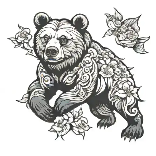 Bear Fish Flower Nature