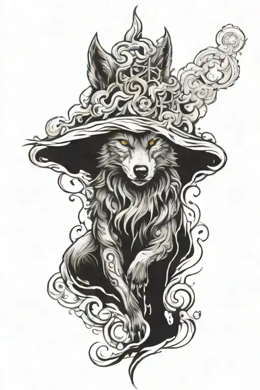 Wolf And Smoke Coming