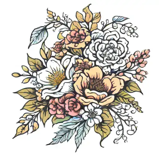 Birth Flower Bouquet