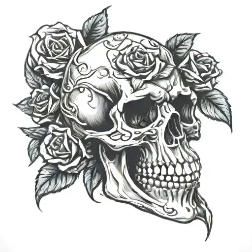 Skull Reaper Roses Growing