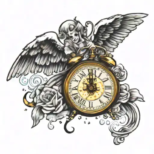 Time Money Healing Angel Falling