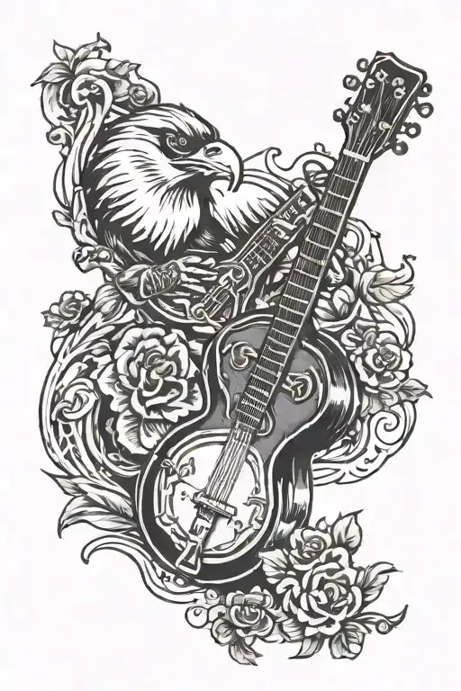 Banjo And Guitar Intertwined