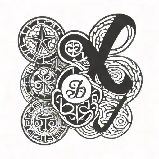 4 Circles Intertwined With Word 'Tas'