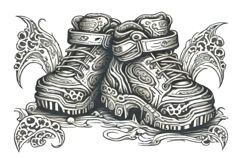 Combine Atv Tire Treads With Baby Footprints In A Unique Pattern